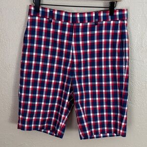Walter Hagen Golf Shorts Americana Plaid Straight Flat Front Men's Size 30 NWT